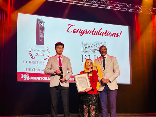 Recognized as 2026 Business of the Year at Manitoba Chinese Business Gala
