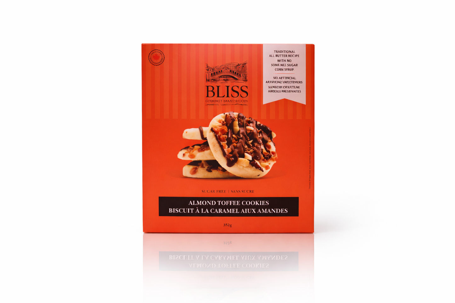 Almond Toffee Butter Cookies Box