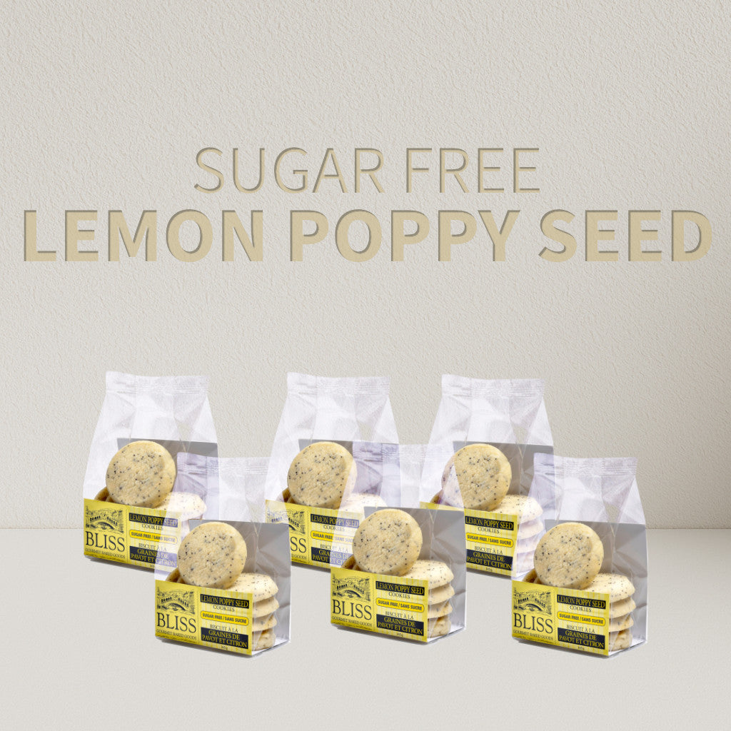 Sugar Free Lemon Poppy Seed Cookies