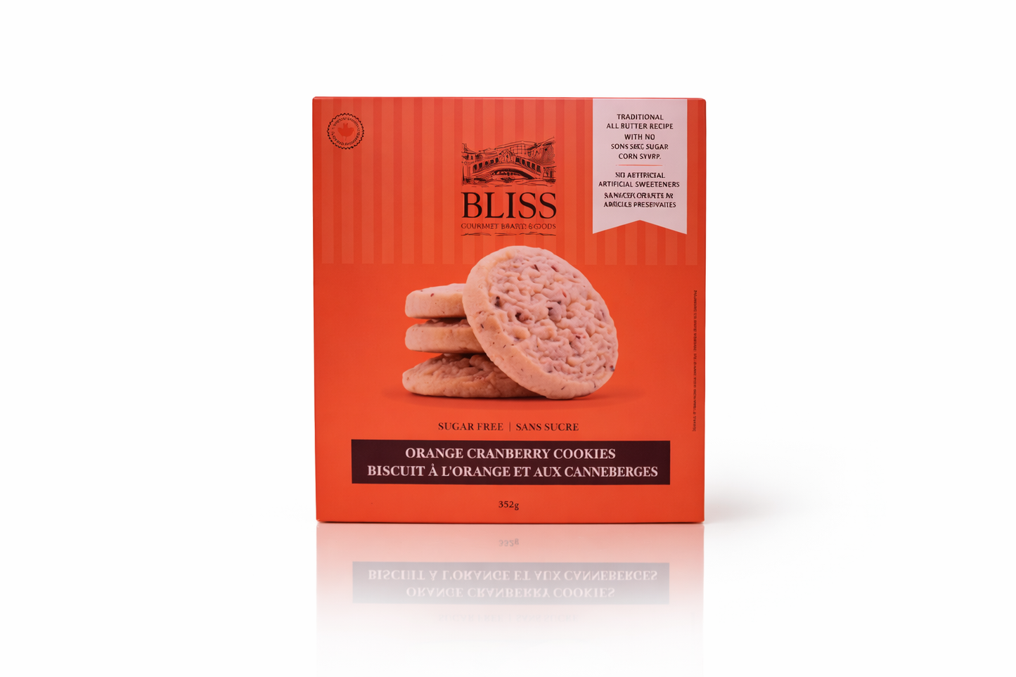 Sugar Free Orange Cranberry Cookies Box